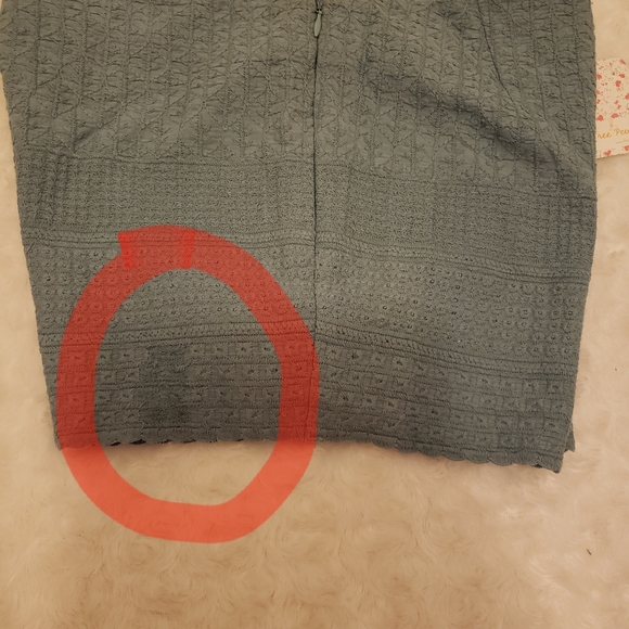 Free People Turquoise Textured Embroidered Shorts New with tag Sz 4 - Picture 8 of 11